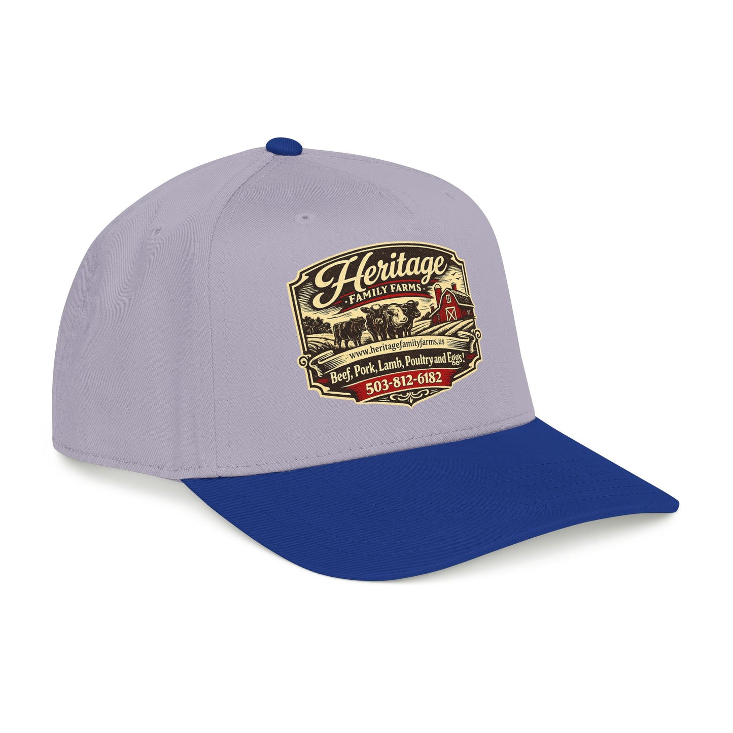Heritage Farms Vintage Barn Logo Baseball Cap