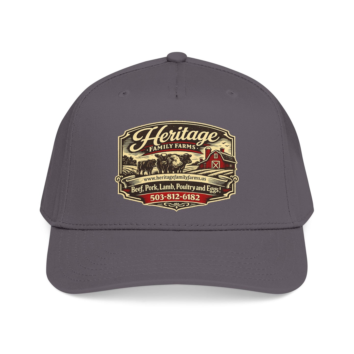 Heritage Farms Vintage Barn Logo Baseball Cap
