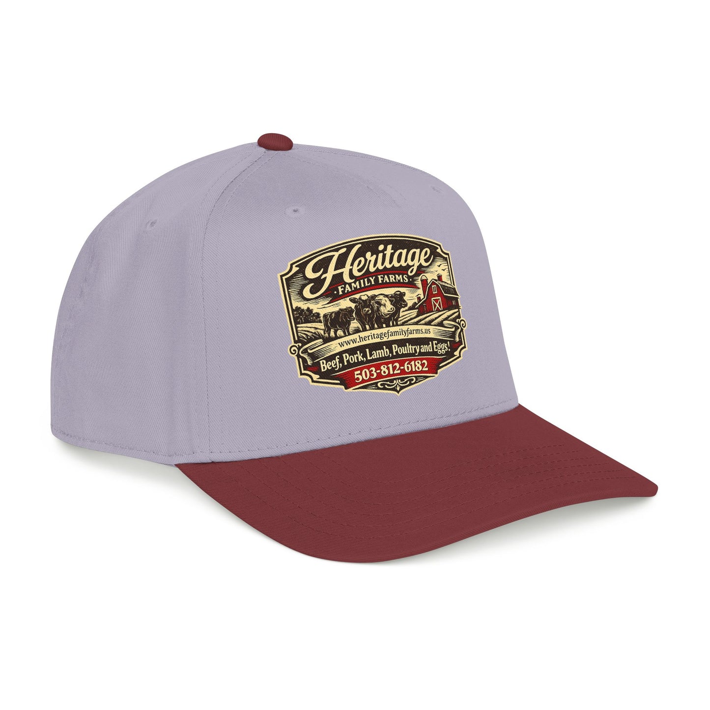 Heritage Farms Vintage Barn Logo Baseball Cap
