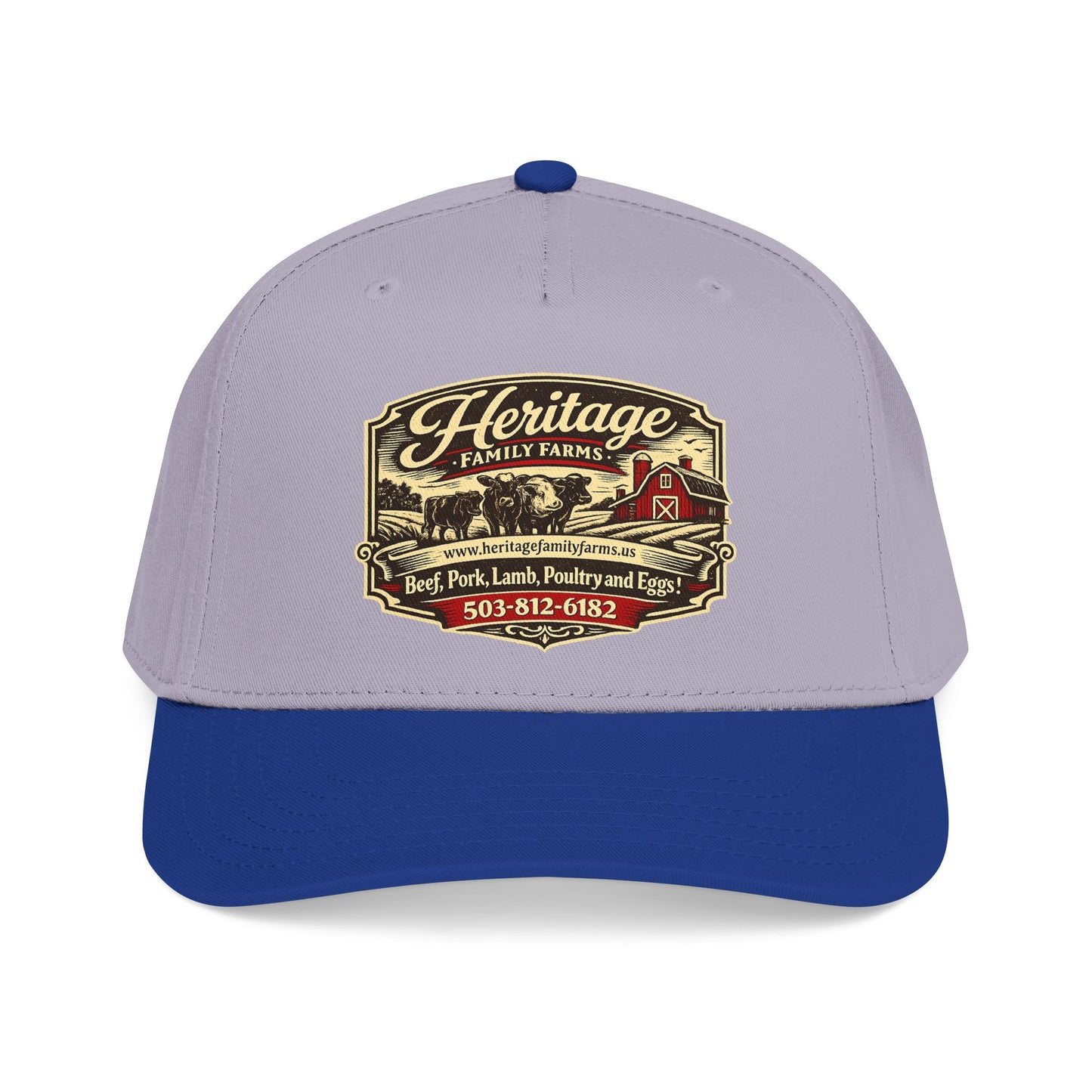 Heritage Farms Vintage Barn Logo Baseball Cap