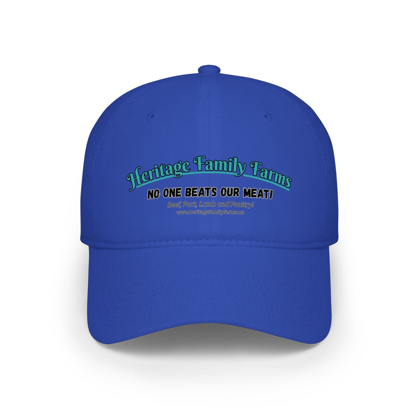 No One Beats Our Meat Baseball Cap - Heritage Family Farms