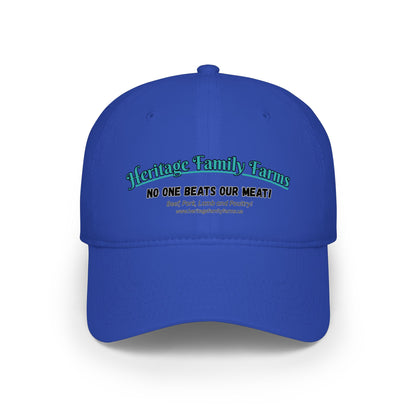 No One Beats Our Meat Baseball Cap - Heritage Family Farms