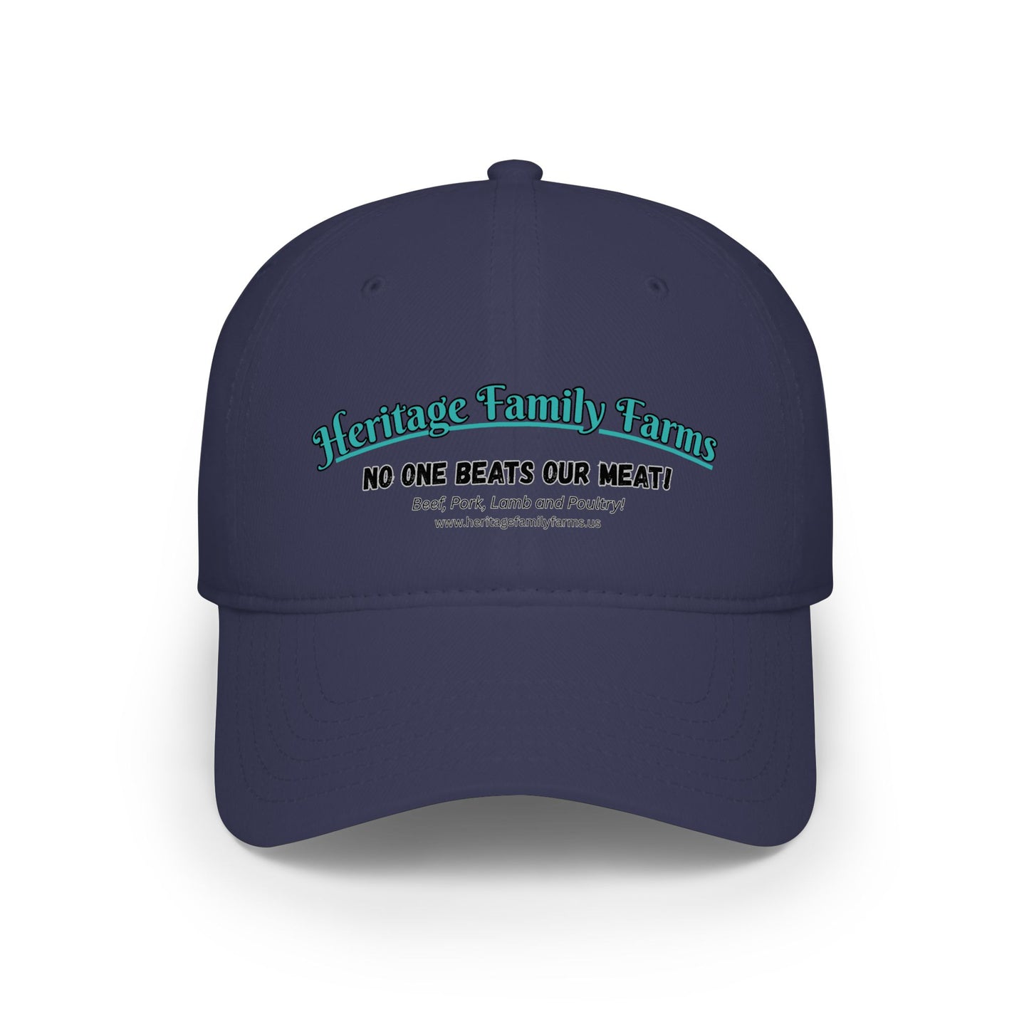 No One Beats Our Meat Baseball Cap - Heritage Family Farms