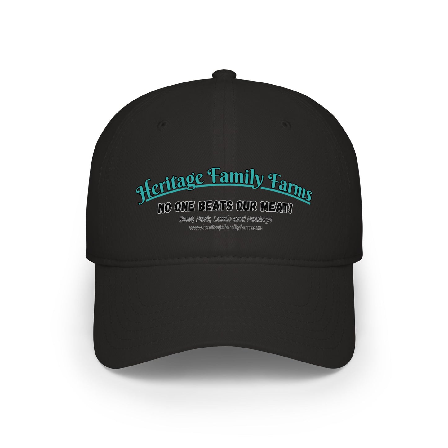 No One Beats Our Meat Baseball Cap - Heritage Family Farms