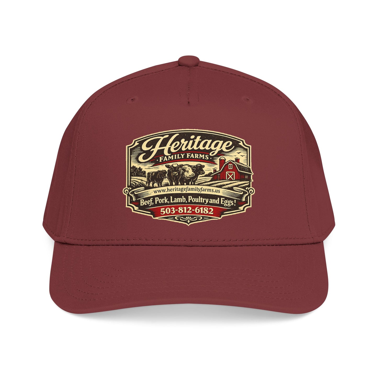 Heritage Farms Vintage Barn Logo Baseball Cap