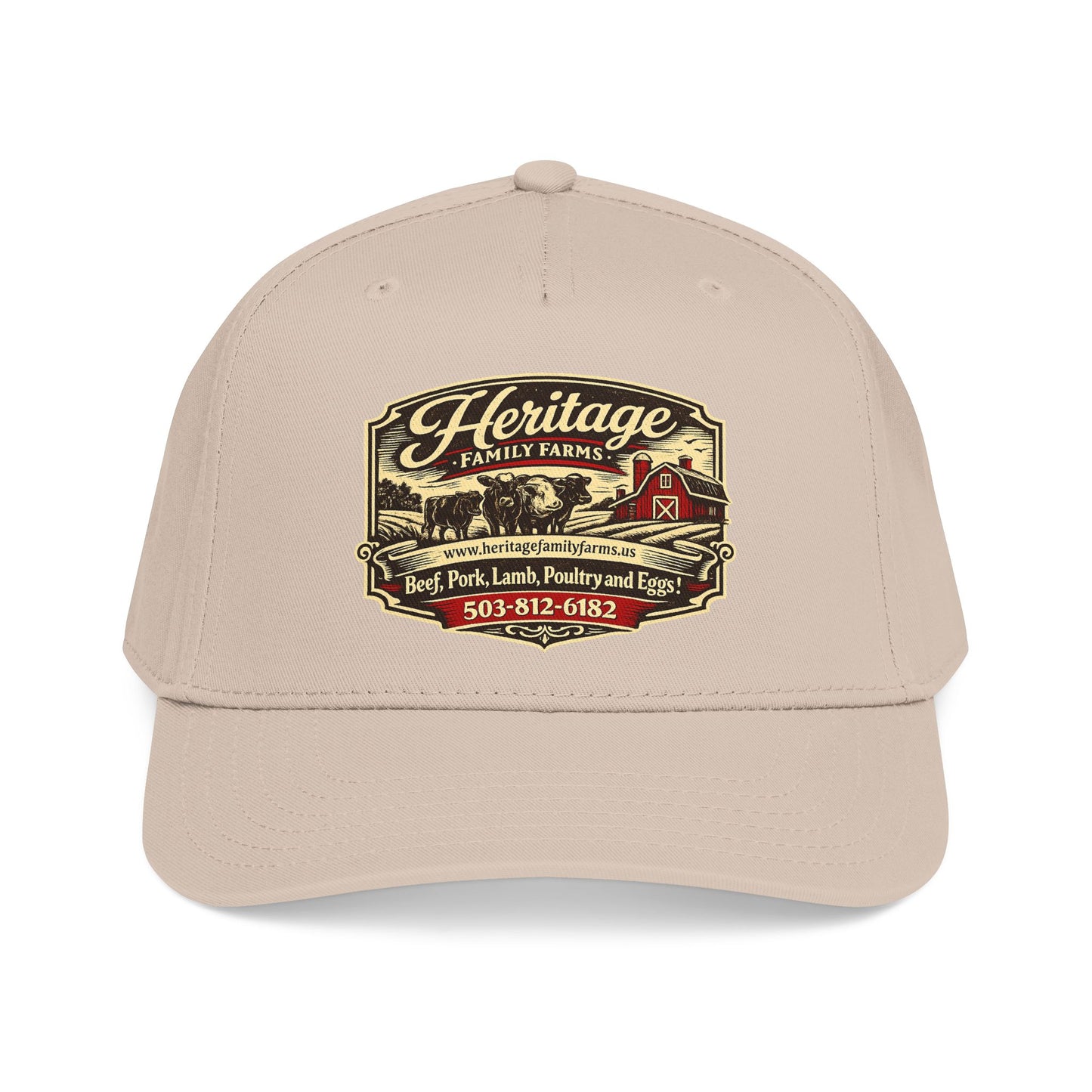 Heritage Farms Vintage Barn Logo Baseball Cap