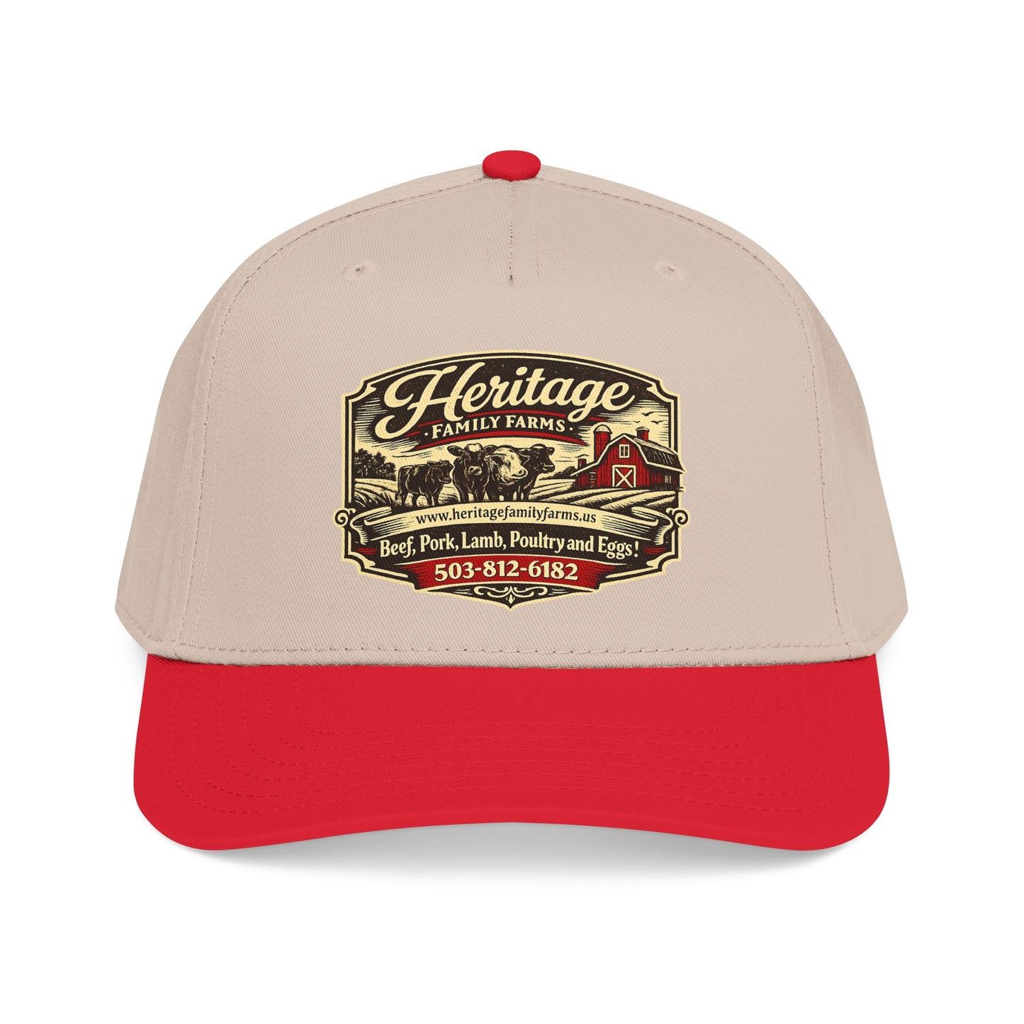 Heritage Farms Vintage Barn Logo Baseball Cap