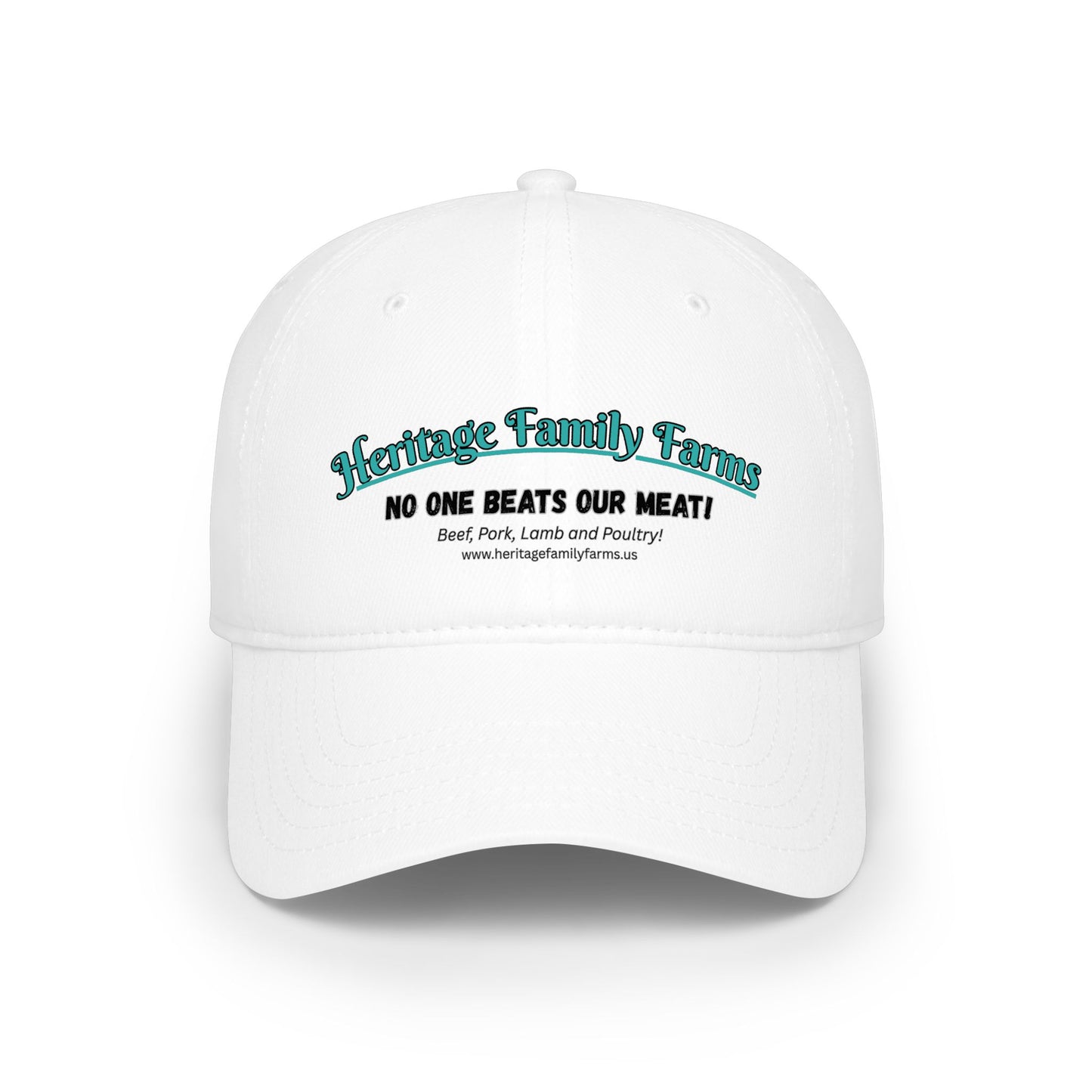 No One Beats Our Meat Baseball Cap - Heritage Family Farms