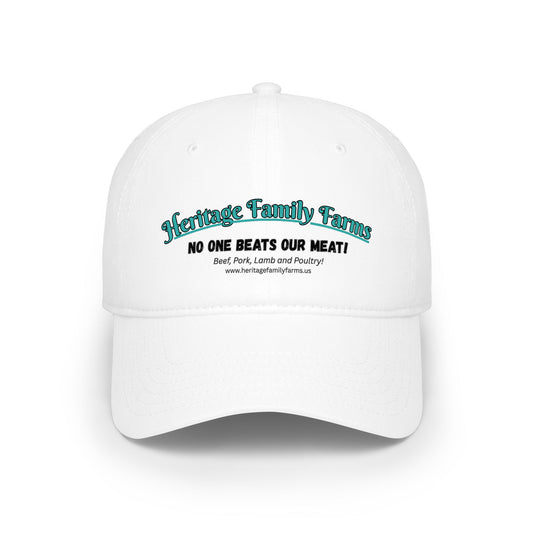 No One Beats Our Meat Baseball Cap - Heritage Family Farms