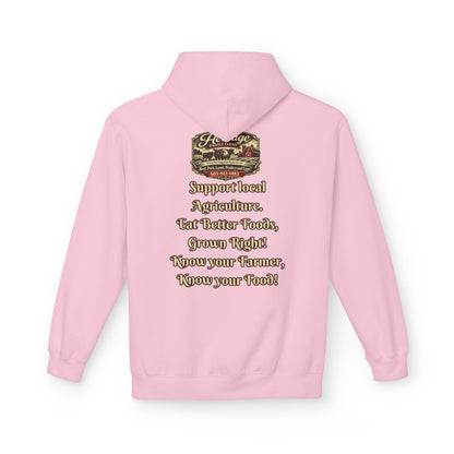 Heritage Farming Hoodie — "Support Local Agriculture" Vintage Farm Logo