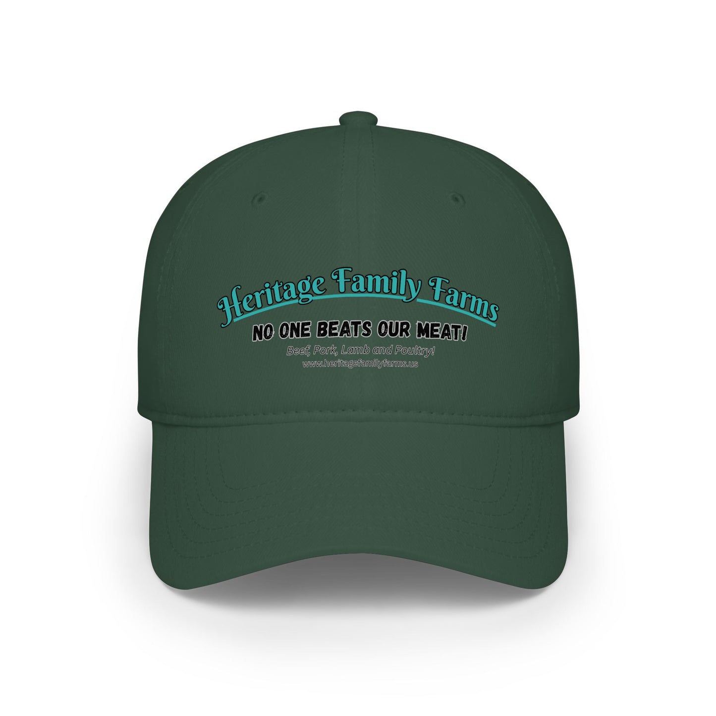 No One Beats Our Meat Baseball Cap - Heritage Family Farms