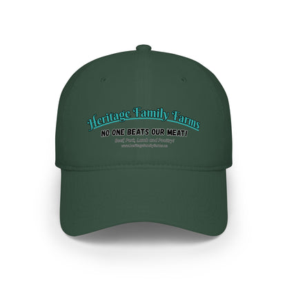 No One Beats Our Meat Baseball Cap - Heritage Family Farms