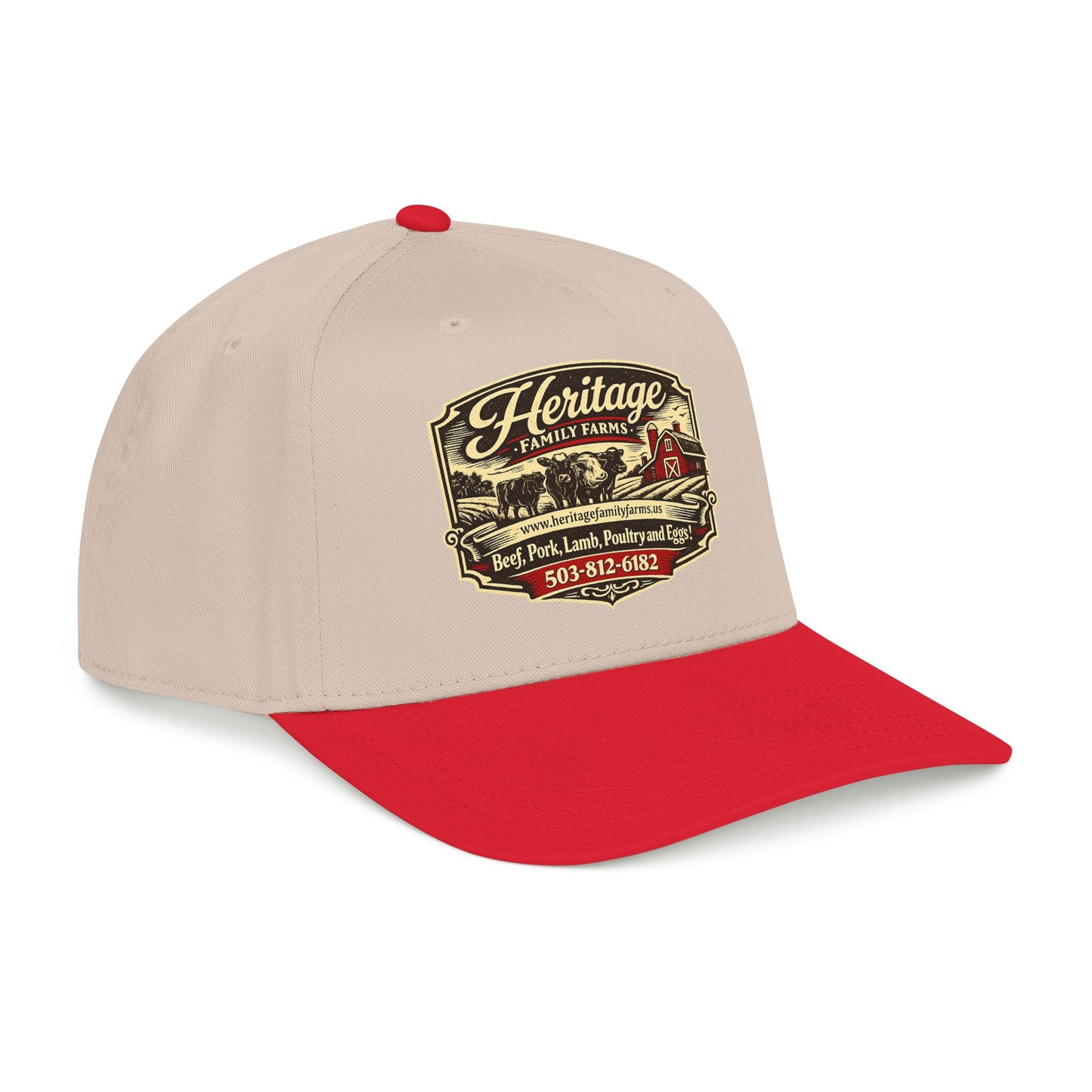 Heritage Farms Vintage Barn Logo Baseball Cap