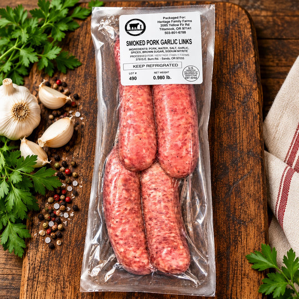 Smoked Garlic Pork Links
